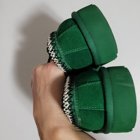 NEW UGG Tasman Suede Wool Slipper Shoe Mens 9 Cozy Warm Casual Green - Picture 4 of 9